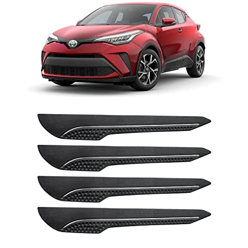 Image of AOSIS-Car Bumper Protector /Bumper Guard for Toyota C-HR with Single Chrome Stripe (4-Pcs)