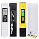 Funmo PH Messgerät, PH TDS EC und Temperatur 4 in 1 Set, Wasserqualität Tester mit hoher Genauigkeit, Pool Tester mit LCD-Display, Leitfähigkeitsmesser für Schwimmbad, Trinkwasser, Aquarium