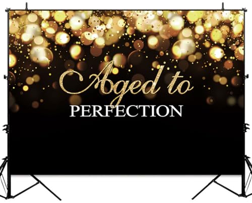 Sensfun Aged to Perfection Birthday Backdrop Party Decorations Sign Banner by sensfun - Used condition - Image 4