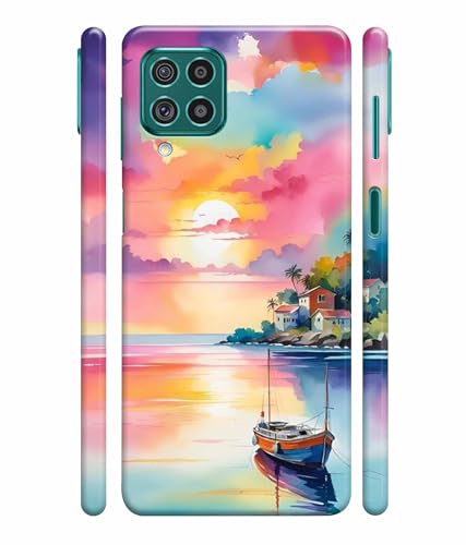 Image of Printed Hard Back Case Cover & Compatible for Samsung Galaxy F62 / Samsung Galaxy M62 | Nature Painting Art (Multicolor) - D1180