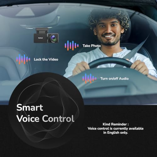 Image of Fleettrack Car DashCam (Front Only) | 4k with HDR Imaging | 3.2 inch IPS Screen | F1.8 Large Aperture | in-Built GPS Logger | Night Owl Vision | Voice Control, WiFi | Parking Mode | Upto 128GB Supported