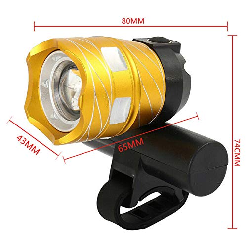 Josopa Faro per Bici USB Ricaricabile T6 LED per