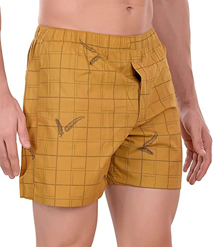 Image of LecherousMen Boxer Shorts, Combo of 2, Cotton with Stylish Print, Soft & Stretchy Elastic Waist Band, Dynamic Movement & Hardwearing Stitching,Trendy Comfort wear Fitting,Cotton Comfort