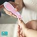Bebe PRODUCTS Electric Baby Nail Trimmer File - Baby Nail Trimmer, Children, and Adults Toenails and Fingernails - LED Light Infant Nail Trimmer with 6 Replacement Heads and Storage Case - (Pink)