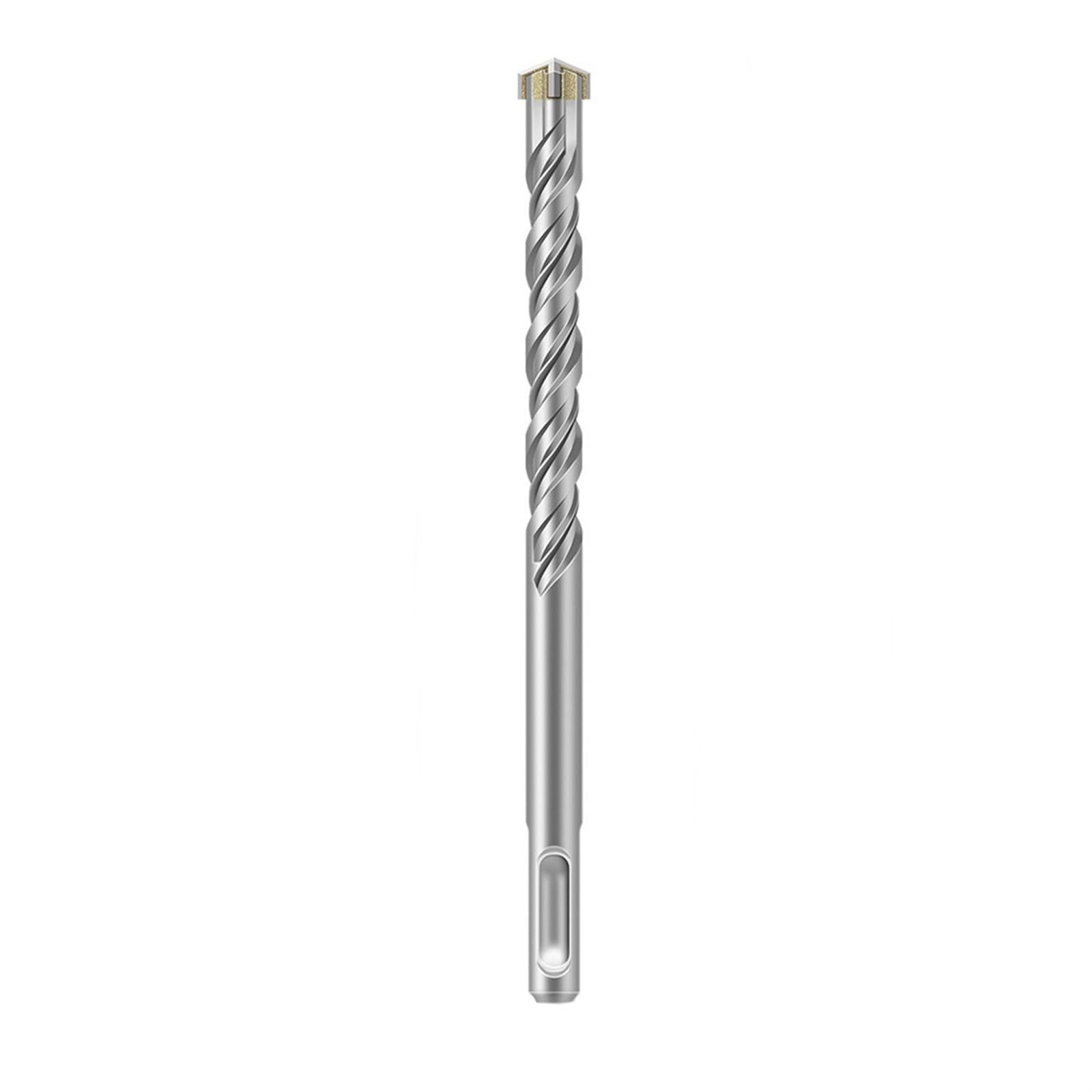 Zestaw wierteł SDS-Plus, Zestaw 6 wierteł do młotów obrotowych z węglika wolframu 6-16 mm x 160 mm do betonu i cegły(6pcs 160mm)