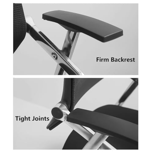 Chaise de bureau pliable ergonomique avec dossier en maille verte