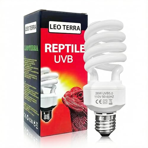 Leoterra 26W Reptile UVB Light Bulb for Terrariums