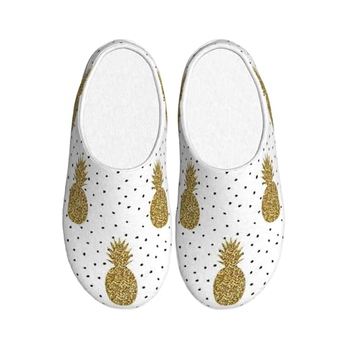 Pantoufles d'hiver peluche EdWal : chaussons chauds à paillettes
