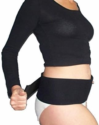 Vista 4 de CABEA Babybellyband - Cinturón de maternidad original 2 en 1 para embarazo, cinturón de maternidad ajustable para embarazo y posparto que