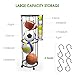Isamant Garage Ball Storage Rack, Wall-Mounted Vertical Ball Holder for Basketball Soccer Volleyball, Space-Saving Sports Equipment Organizer for Garage&Gym, Removable Ball Rack with 4 Glove Hooks