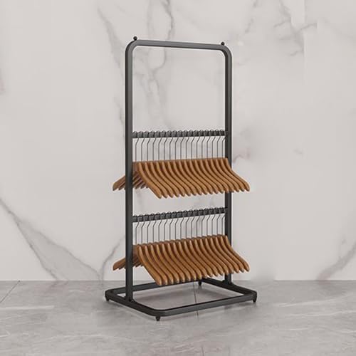 Multi-Layer Metal Clothing Display Rack | Floor-Standing Space-Saving Garment Rack for Retail Stores & Home Use | Versatile Clothes & Underwear Organizer 3 Tiers