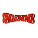 MIGHTY- No Stuff Bone-Redâ€“ Squeaky Plastic Core. 2-in-1 Toy. Made Durable & Floats, Strong & Tough. Interactive Play Dog Toy (Tug, Toss & Fetch)