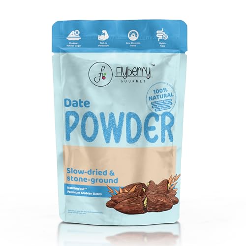 Image of Flyberry Gourmet Dates Powder 300 g | Dried Dates powder | Finely Ground Kharik Powder | Delicious Alternative to Sugar | Best For Kids & Adults | No added Preservatives | Natural Sweetener| No added Sugar