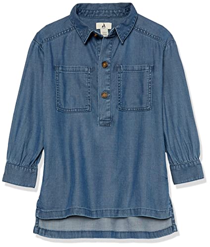Amazon Essentials Girls' Chambray-Stretch Tunic (Previously Amazon Aware)