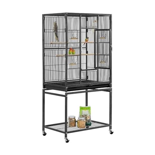 Large Rolling Bird Cage for Small Pets
