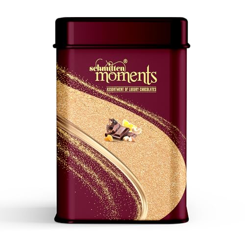 Image of Schmitten Luxury Chocolate Gift Box Pack | Assorted Milk & Dark Chocolate Bars | Premium Selected Ghanian Cocoa Beans | Gift Hamper for your Loved Ones, Tin - 3x80g