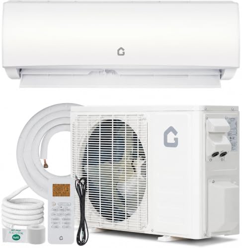 Garvee 12000 BTU Mini Split AC/Heating System, 19 SEER2 Inverter Split System Air Conditioners, Ductless Wall Mount Heat Pump, AC Unit Cool Up to 750 Sq. Ft, Installation Kits, 230V