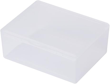 Rectangular Plastic Clear Storage Box Jewelry Beads Collection Container Organiz