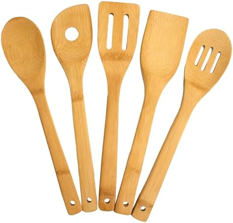 Totally Bamboo Küchenutensilien-Set, 5-teilig 5-teilige Utensilie...