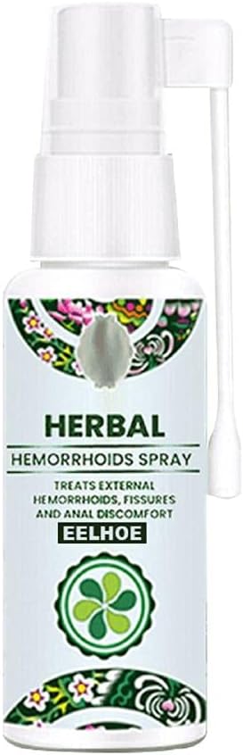 Natural Herbal Spray Relieves Swelling and Hemorrhoid Discomfort Soothes Cleans,Promotes Relief from Damaged tissues; relieves Burning, itching, Swelling and External hemorrhoid discomfort. (30ml)