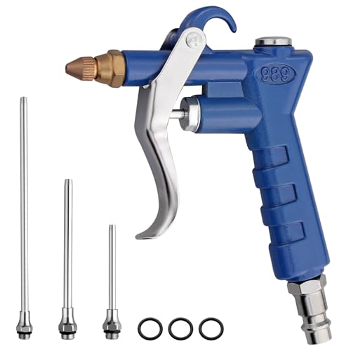 AUTOUTLET Pistola de Aire Comprimido con 3 Tubos de Aire y Anillos, Pistola de Soplado con Perilla de Entrada de Aire, Adecuado para Limpieza, Aireación, Automoción, etc. AUTOUTLET Pistola de Aire Comprimido con 3 Tubos de Aire y Anillos, Pistola de Soplado con Perilla de Entrada de Aire, Adecuado para Limpieza, Aireación, Automoción, etc.