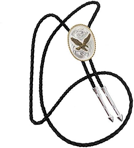 Montana Silversmiths Western Lifestyle Bolo Tie (Soaring Eagle - Two-Tone)
