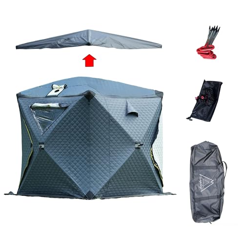 TENPLAY 2-in-1 Ice Fishing Sauna Tent