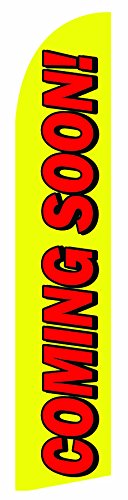 COMING SOON FEATHER FLAG