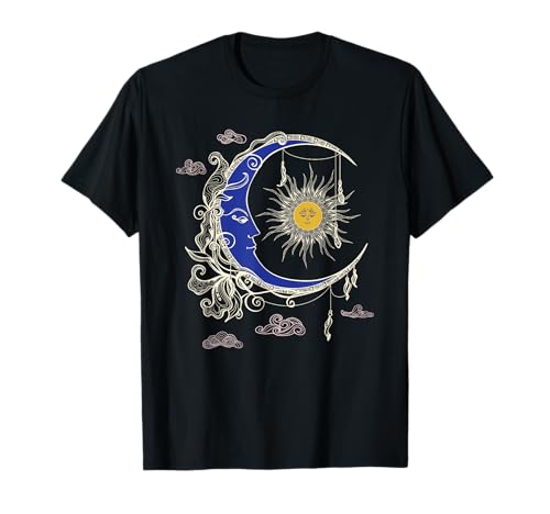 Celestial Sun Moon Vintage 90s Witch Whimsigoth Aesthetic T-Shirt