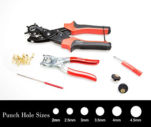 HimaPro Leather Belt Hole Punch Belt Hole Puncher Leather Hole Punch Tool Heavy