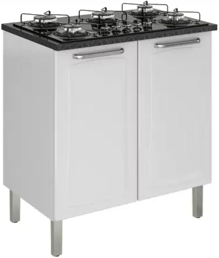 Balcão Cozinha Itatiaia Tarsila para Cooktop 5 Bocas 2 Portaa Branco Ig2a80 Cook 5q Amazon