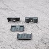 ULEIVA Ersatz Endkappen Set 4 Stck Grau kompatibel mit Kederleiste Typ GR Zierleiste Endstück für Wohnwagen (Grau)