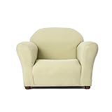 Roundy Gingham Chair for Kids Upholstered Toddler Armchair for Ages 2–5, Sturdy Wooden Frame, Soft Durable Cotton Fabric, Lightweight, Fully Assembled, Ideal for Playrooms, Nurseries & Bedrooms.