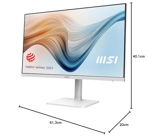 Monitor MSI Modern MD272QXPW 27" WQHD 100Hz USB-C Blanco - Imagen 8