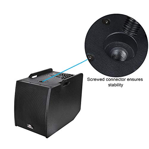 PRORECK CLUB3200 E 12-Inch 3000 Watt 4-Channel Stereo DJ/Powered Subwoofer with Bluetooth/USB/SD Card/Mic