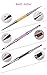 Nail Art Brushes,LilyAngel 3 pcs Dual Sided Nail Pen Acrylic Gel Crystal Rhinestone Polish Flat Painting Drawing Builder Brush Pen Nail Art Manicure Tools DIY Salon