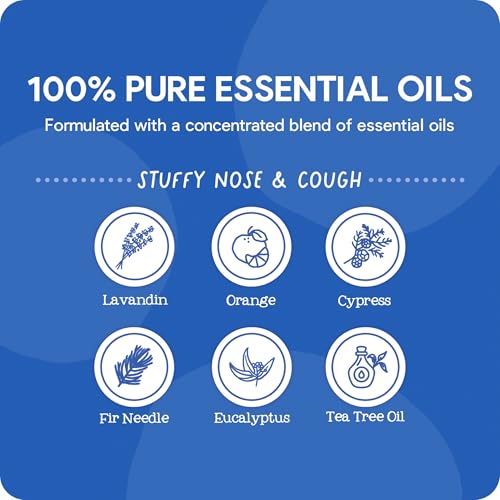 Image of Oilogic Stuffy Nose & Cough, Essential Oil Vapor Bath & Epsom Salt Soak | Gentle Bath Baby Essentials with 100% Pure Essential Oils Soothe Cough & Stuffy Nose - Pediatrician-Tested Baby Care Products