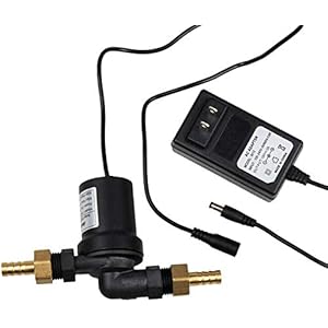 bayite BYT-7A014A DC 12V Solar Hot Water Heater Circulation Pump with DC Power Supply Adapter Low Noise 3M Head 8LPM 2.1GPM