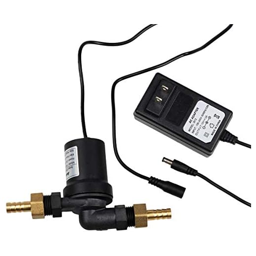 bayite BYT-7A014A DC 12V Solar Hot Water Heater Circulation Pump with DC Power Supply Adapter Low Noise 3M Head 8LPM 2.1GPM