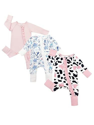 Bow Dream Baby Girl Clothing Footies Bamboo Rayon Baby Girl Clothes Baby Romper Jumpsuit Newborn-24 Months