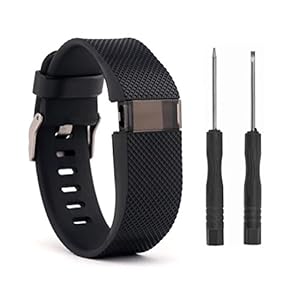 VAN-LUCKY Siliconen vervangende banden band armband armband armband voor Fitbit Charge HR Band accessoires groot (niet…