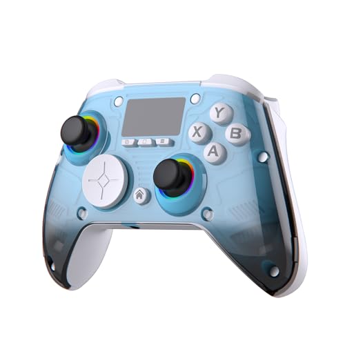 AOC コントローラー pc switch ゲームパッド【多機能LCDディスプレイ】Bluetooth 5.0・2.4G・有線3way接続 Turbo連射機能 6軸ジャイロセンサー 4段階バイブレーション調整 10色のRGBカラー 高精密ボタン 1000mAh 15時間連続使用 人体工学設計 持ちやすい PC/Steam deck/Switch/Android/iOSに対応 Green