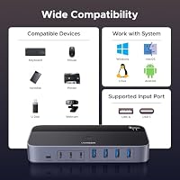 UGREEN USB Switch 2 In 7 Out USB 3.0 Switch USB Umschalter 2 PC – Ansicht 7