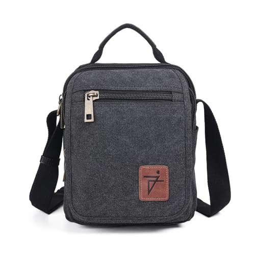Aesthetic Canvas Messenger Bag, Water Resistant Shoulder Bag & Travel Bag for Men Women by Juzar Tapal Collection - Used condition - Image 9