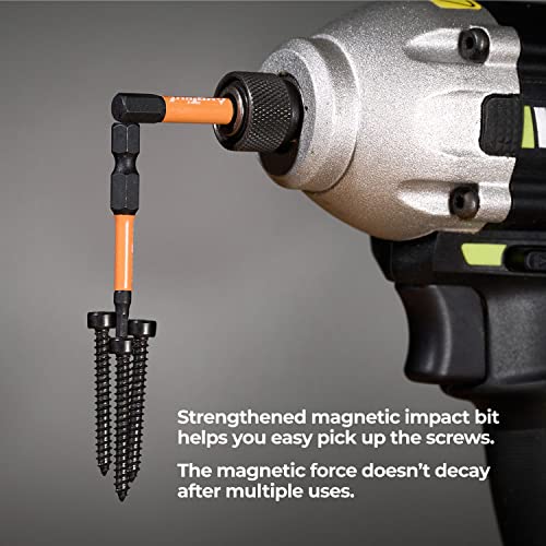 toolant 5mm Impact Hex Bits Set 10pcs,1/4” Hex-Shank Allen Wrench Drill Bit Set, S2 Steel, CNC Machined Tips with Magnetism, 2” Long with Storage Box by toolant - Image 4