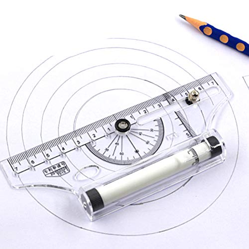 Rolling Parallel Ruler, Multipurpose Ruler Balancing Scale Protractor for Students, Artists, Architects, Engineers