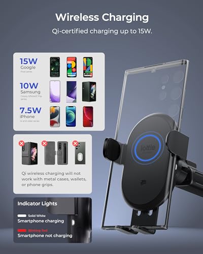 iOttie Auto Sense 2 Dash & Windshield Car Mount with 10W Wireless Charging — view 3