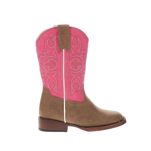 Roper Girls Ainsley (Toddler/Little Kid) Western Boot, Pink, 10