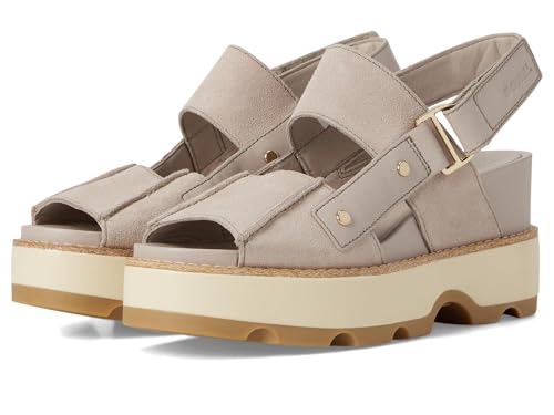 Image of Sorel Women's Joanie IV Sandal Wedge, Crushed Clay/Gum, 3 UK