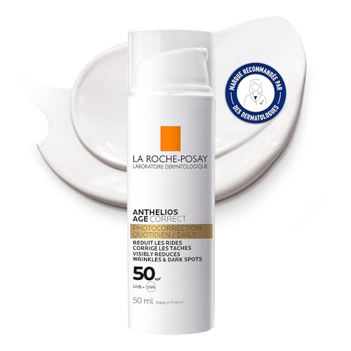 Crème solaire visage SPF 50 Anthelios sans parfum pour stopper les rides et taches de soleil